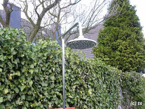Großer runder (ca. 200 mm Durchmesser) Duschkopf der Gartendusche Typ Nautilus Großer runder (ca. 200 mm Durchmesser) Duschkopf der Gartendusche Typ Nautilus