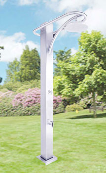 Kaltwasser Gartendusche Typ Atlantis Einseitig optional auch mit Warmwasser lieferbar. Kaltwasser Gartendusche Typ Atlantis Einseitig optional auch mit Warmwasser lieferbar.